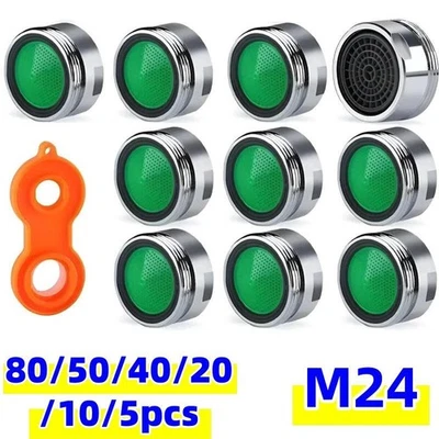 80-5pcs Strahlregler Perlator M24 Wasserhahn Wassersparer Anti Kalk Sieb Einsatz - Bild 1 von 4