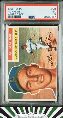 1956 Topps #20 Al Kaline PSA 5 - Image 1 of 2