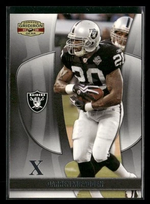 2009 Donruss Gridiron Gear #22 Darren McFadden Silver X's #/250 - Image 1 of 2