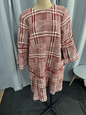 Vestido para mujer Tuckernuck Kennedy manga larga a cuadros arándanos talla S nuevo con etiquetas Foto 1 de 4