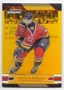 03/04 BOWMAN CHROME GOLD REFRACTOR PARALLEL #93 Kristian Huselius #36/50 - Picture 1 of 1