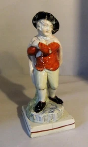 C.18th Pearlware Figure of Winter: 20 cm high: A/F - Picture 1 of 13