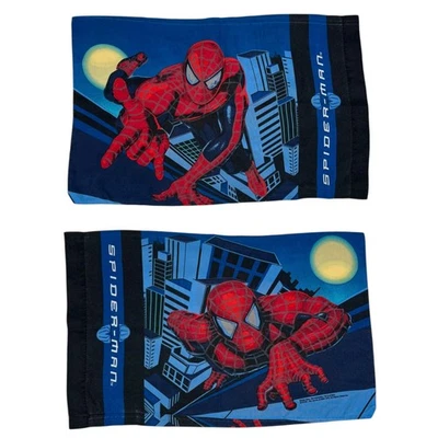 Vintage 2002 Marvel Spider-Man Pillowcase Movie Promo Y2K - Image 1 of 4
