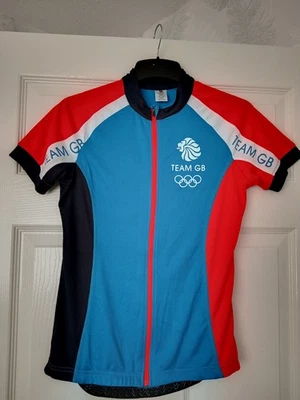 Team GB ladies zipped short sleeved sports/cycling top size 8/10 VGC - Image 1 of 4