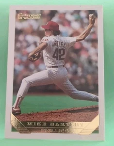 1993 Topps - Mike Hartley #208 Gold - Philadelphia Phillies  - Picture 1 of 2
