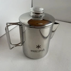 Snow Peak PR-006 stainless steel percolator 6 cups Snowpeak Coffee Pot F/S JAPAN - Picture 1 of 14