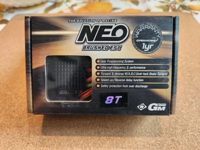 GM Racing RC Car Truck Boat Brushed Motor ESC Speed Controller 8T Turn NOS S3002 - Image 1 of 4