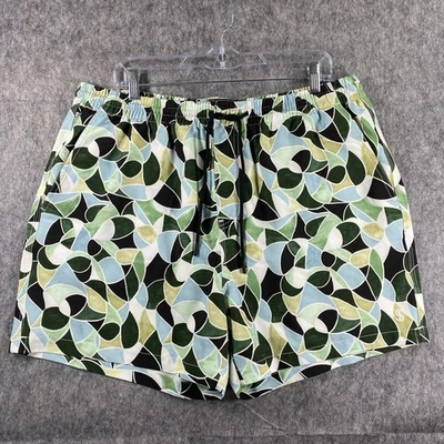 Baúl corto de baño Todd Snyder Montauk para hombre XL 5" forrado con cordón geométrico - Imagen 1 de 4