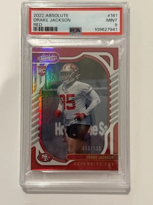 2022 Panini Absolute - Rookies Drake Jackson #161 Spectrum Red /100 (RC) - Image 1 of 2