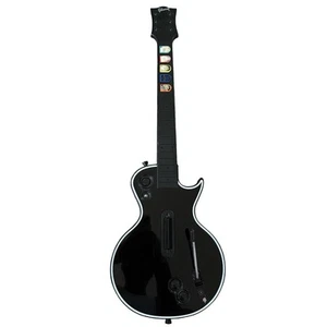 Red Octane Guitar Hero Gibson Les Paul Wireless Controller Xbox 360 Black Tested - Picture 1 of 8