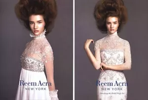 Reem Acra Bride 2006 moda nupcial anuncio de revista de 4 páginas - Imagen 1 de 2