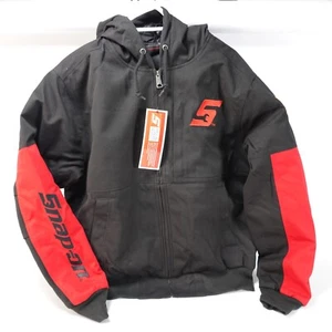 Snap On Winter Coat Black/Red Hooded New Size 2XLarge XXL - Picture 1 of 7