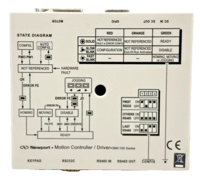 NEWPORT SMC100CC (DC‑SERVO) SERIES MOTION SINGLE‑AXIS CONTROLLER / DRIVER - Image 1 of 4