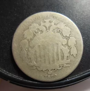 1870 SCUDO NICHEL, RARO ROVESCIO DEL 1867, FS-05-1870-802, GRAFFI SUL DRITTO - Foto 1 di 2