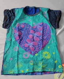 Juana De Arco Corazon Nido T-Shirt 6 Patchwork-Juana Print Mix-06 100 NWT      - Picture 1 of 4