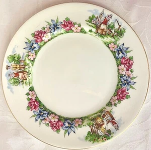 SCHÖNER CROWN STAFFORDSHIRE EVANGELINE'S ACADIAN GARDENS TELLER, LONGFELLOW - Bild 1 von 9