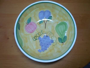Caleca Italy FRUTTA 10 3/4" Large Salad Serving Bowl Yellow 1 ea - Picture 1 of 4