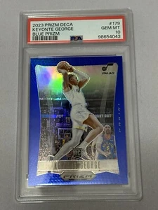 2023-24 Panini Prizm Deca Blue Prizm Rookie Keyonte George RC /149 PSA 10 - Picture 1 of 2