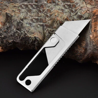 Cuchillo utilitario plegable de acero inoxidable EDC cuchillo de papel tapiz multifunción exterior^ Foto 1 de 4