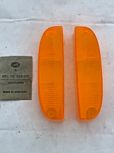 1x Opel Kadett C Manta A Blinker Scheibe Hella Glas Turn Signal (NW563) NEU NOS - Picture 1 of 5