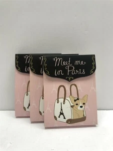 3 mini blocs de notas de bolsillo Molly & Rex 36565 Meet Me in Paris, ¡descontinuados! - Imagen 1 de 3