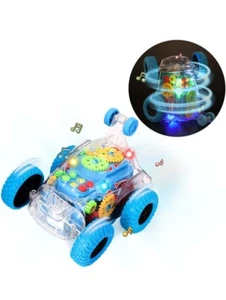 Juguetes de coche para niños, camiones monstruo con música y luz, coches de acrobacias giratorios 360°, tr... - Imagen 1 de 6