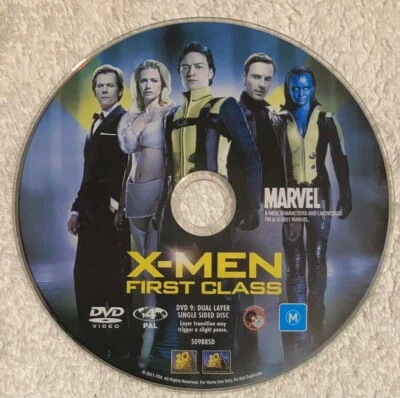 X Men : First Class (DVD, 2011)  Michael Fassbender DISCS ONLY - Image 1 of 2