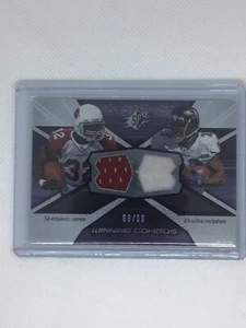 2008 SPx Edgerrin James Willis McGahee Winning Combos Dual Jersey #68/99 - Picture 1 of 1