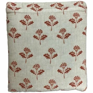 Threshold Flannel Sheet Set Autumn Rust Fluer Leaf Full Bed Sheets - Picture 1 of 2