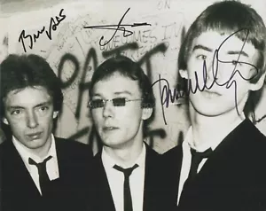 The Jam Hand Signed 8x10 Photo Autograph Paul Weller, Rick Buckler Bruce Foxton - Picture 1 of 2