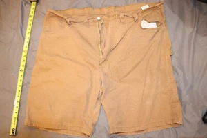 Vtg Wrangler Shorts Men's Sz 46 Khaki Carpenter Shorts Style 64WC2AO Tan Beige - Picture 1 of 6