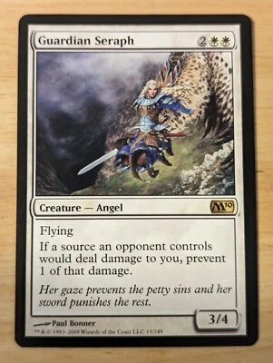 Magic the Gathering MTG Guardian Seraph - Magic 2010 (M10) - Regular Rare - Image 1 of 3