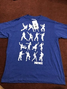 Herren T-Shirt Fortnite Battle Royale Gr. XL.   Farbe blau schöner Druck - Bild 1 von 6