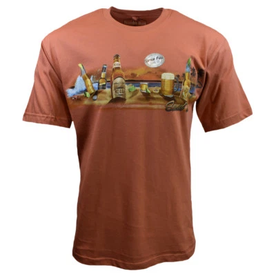 Camiseta para hombre RELAX Beer & Beach Talla mediana - Surf Newport Blue Brews Cerveza Foto 1 de 3
