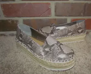Carlos Santana Snake Platform Edith Espadrilles Size 9 - Picture 1 of 6