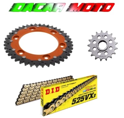 KIT TRASMISSIONE CATENA CORONA PIGNONE KTM Super Adventure 1290 2015 2016 2017 Foto 1 de 4