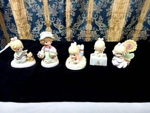 Precious Moments Figurines Various Years Mixed Lot Of 5 Total W/Box - Picture 1 of 13