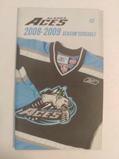 2008-2009 Alaska Aces Pocket Schedule ECHL Colin Hemingway Cam Keith Erickson
