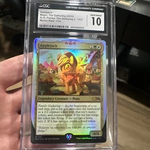 AppleJack FOIL MTG Secret Lair Ponies The Galloping 2 My Little Pony CGC 10 - Picture 1 of 10