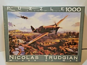 Nicolas Trudgian Tiger Fire Plane Dogfight WW2 Ali di Guerra Puzzle 1000 Pezzi Vintage - Foto 1 di 12