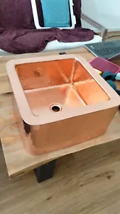 Waschbecken Kupfer Becken Handwaschbecken Aufsatzbecken Waschschale - Bild 1 von 3