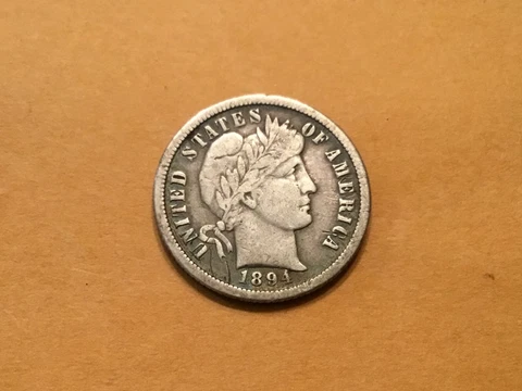 1894 0 Barber Dime Cover