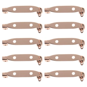 10Pcs Bar Pins Brooch Lock Brooch Pin Backs Safety Clasps for Brooch Making New - Picture 1 of 12