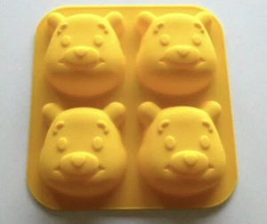 Osos de dibujos animados Silicona Pasteles Decoración Galletas Chocolate Molde Hornear Herramientas - Imagen 1 de 2