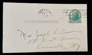 1900 Ganzsache Postkartenhülle Buffalo NY Interessanter Brief - Bild 1 von 3