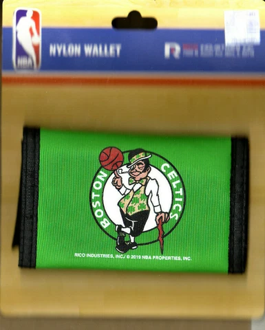 Boston Celtics-Nylon Wallet-Trifold-New In Pack-Licensed-NBA Cover