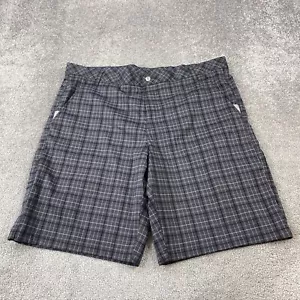 Fila Sport Golf Shorts Men's 40 Gray Plaid Comfortable - Picture 1 of 9