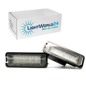 2X LED Luce Targa VW Golf 4 5 Passat Lupo Polo 9N - Foto 1 di 8