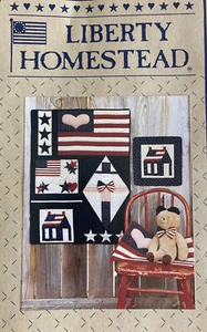 Vintage Quilting Pattern Packet: Liberty Homestead Sampler by Blue Whale Desings - Picture 1 of 3