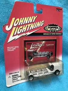 JOHNNY LIGHTNING TOPPER VINTAGE FLAME OUT BIANCO USA REDLINE ERA - Foto 1 di 11